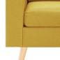 vidaXL Sillón de tela amarillo vidaXL Sillón de tela amarillo
