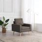 vidaXL Sillón de tela gris taupe vidaXL Sillón de tela gris taupe