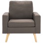 vidaXL Sillón de tela gris taupe vidaXL Sillón de tela gris taupe