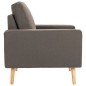 vidaXL Sillón de tela gris taupe vidaXL Sillón de tela gris taupe