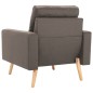vidaXL Sillón de tela gris taupe vidaXL Sillón de tela gris taupe