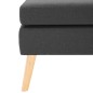 vidaXL Taburete de tela gris oscuro vidaXL Taburete de tela gris oscuro