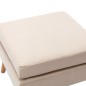 vidaXL Taburete de tela color crema vidaXL Taburete de tela color crema