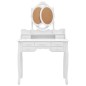 vidaXL Tocador con taburete y espejo triple plegable blanco vidaXL Tocador con taburete y espejo triple plegable blanco