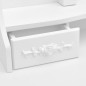 vidaXL Tocador con taburete y espejo triple plegable blanco vidaXL Tocador con taburete y espejo triple plegable blanco