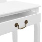 vidaXL Tocador y taburete madera paulownia y MDF blanco 65x36x128 cm vidaXL Tocador y taburete madera paulownia y MDF blanco 65x36x128 cm