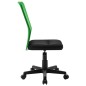 vidaXL Silla de oficina de tela de malla negra y verde 44x52x100 cm vidaXL Silla de oficina de tela de malla negra y verde 44x52x100 cm