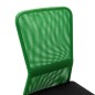 vidaXL Silla de oficina de tela de malla negra y verde 44x52x100 cm vidaXL Silla de oficina de tela de malla negra y verde 44x52x100 cm