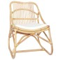 vidaXL Silla de ratán lino vidaXL Silla de ratán lino