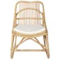 vidaXL Silla de ratán lino vidaXL Silla de ratán lino