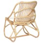 vidaXL Silla de ratán lino vidaXL Silla de ratán lino