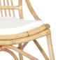 vidaXL Silla de ratán lino vidaXL Silla de ratán lino
