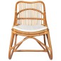 vidaXL Silla de ratán lino marrón claro vidaXL Silla de ratán lino marrón claro