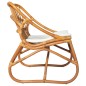 vidaXL Silla de ratán lino marrón claro vidaXL Silla de ratán lino marrón claro