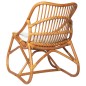 vidaXL Silla de ratán lino marrón claro vidaXL Silla de ratán lino marrón claro