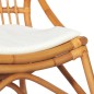 vidaXL Silla de ratán lino marrón claro vidaXL Silla de ratán lino marrón claro