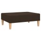 vidaXL Reposapiés de tela marrón oscuro 78x56x32 cm vidaXL Reposapiés de tela marrón oscuro 78x56x32 cm