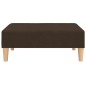 vidaXL Reposapiés de tela marrón oscuro 78x56x32 cm vidaXL Reposapiés de tela marrón oscuro 78x56x32 cm
