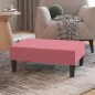 vidaXL Reposapiés de terciopelo rosa 78x56x32 cm vidaXL Reposapiés de terciopelo rosa 78x56x32 cm