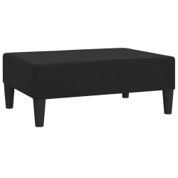 vidaXL Reposapiés de terciopelo negro 78x56x32 cm