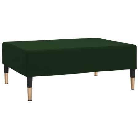 vidaXL Taburete de terciopelo verde oscuro 78x56x32 cm