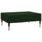 vidaXL Taburete de terciopelo verde oscuro 78x56x32 cm