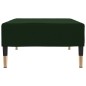 vidaXL Taburete de terciopelo verde oscuro 78x56x32 cm