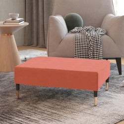 vidaXL Reposapiés de terciopelo rosa 78x56x32 cm