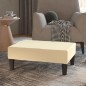 vidaXL Taburete de cuero sintético color crema 78x56x32 cm vidaXL Taburete de cuero sintético color crema 78x56x32 cm