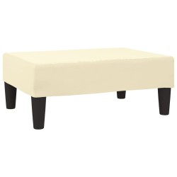 vidaXL Taburete de cuero sintético color crema 78x56x32 cm 