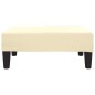 vidaXL Taburete de cuero sintético color crema 78x56x32 cm vidaXL Taburete de cuero sintético color crema 78x56x32 cm