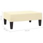 vidaXL Taburete de cuero sintético color crema 78x56x32 cm vidaXL Taburete de cuero sintético color crema 78x56x32 cm