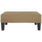 vidaXL Reposapiés de cuero sintético capuchino 78x56x32 cm vidaXL Reposapiés de cuero sintético capuchino 78x56x32 cm