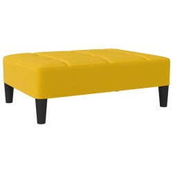 vidaXL Reposapiés de terciopelo amarillo 78x56x32 cm