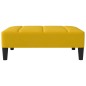 vidaXL Reposapiés de terciopelo amarillo 78x56x32 cm vidaXL Reposapiés de terciopelo amarillo 78x56x32 cm