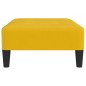 vidaXL Reposapiés de terciopelo amarillo 78x56x32 cm vidaXL Reposapiés de terciopelo amarillo 78x56x32 cm