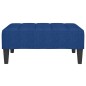 vidaXL Reposapiés de tela azul 78x56x32 cm vidaXL Reposapiés de tela azul 78x56x32 cm