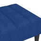 vidaXL Reposapiés de tela azul 78x56x32 cm vidaXL Reposapiés de tela azul 78x56x32 cm