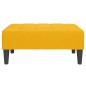 vidaXL Reposapiés de terciopelo amarillo 78x56x32 cm