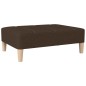 vidaXL Reposapiés de tela marrón oscuro 78x56x32 cm vidaXL Reposapiés de tela marrón oscuro 78x56x32 cm