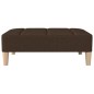 vidaXL Reposapiés de tela marrón oscuro 78x56x32 cm vidaXL Reposapiés de tela marrón oscuro 78x56x32 cm
