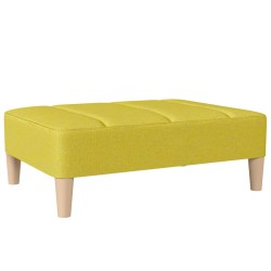 vidaXL Reposapiés de tela verde 78x56x32 cm