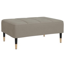 vidaXL Reposapiés de terciopelo gris claro 78x56x32 cm