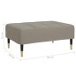 vidaXL Reposapiés de terciopelo gris claro 78x56x32 cm vidaXL Reposapiés de terciopelo gris claro 78x56x32 cm