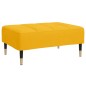 vidaXL Reposapiés de terciopelo amarillo 78x56x32 cm vidaXL Reposapiés de terciopelo amarillo 78x56x32 cm