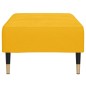 vidaXL Reposapiés de terciopelo amarillo 78x56x32 cm vidaXL Reposapiés de terciopelo amarillo 78x56x32 cm