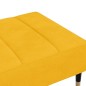 vidaXL Reposapiés de terciopelo amarillo 78x56x32 cm vidaXL Reposapiés de terciopelo amarillo 78x56x32 cm