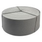 Nature Bordura de jardín gris 15cmx40m 3mm