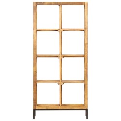 vidaXL Estantería madera maciza de mango 80x25x175 cm