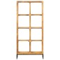 vidaXL Estantería madera maciza de mango 80x25x175 cm